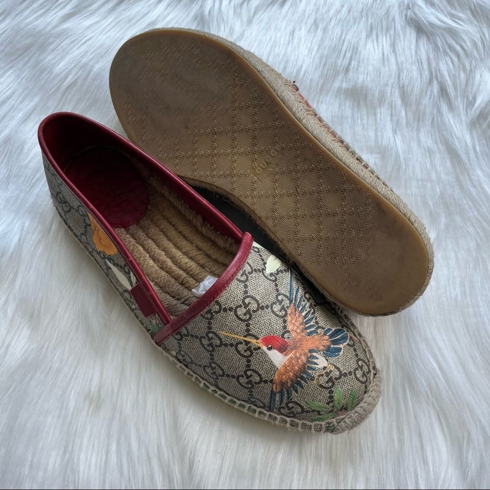 GUCCI Floral GG Web Supreme Espadrille + Dustbag sz. 39.5 - Picture 7 of 10